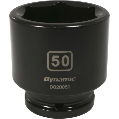 DYNAMIC Tools 3/4" Drive 6 Point Metric, 50mm Standard Length, Impact Socket D020050
